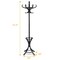 Wooden Freestanding Hat Coat Rack with Umbrella Stand Perfect for Any Room